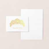 Carte Dorée Note Taille Merci-Mini (Affichage)