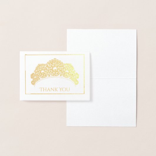 Carte Dorée Note Taille Merci-Mini (Affichage)