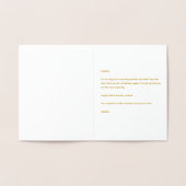 Carte Dorée Nous Allons Ensemble Comme Mme & Mme. (Intérieur)