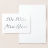 Carte Dorée Nous allons vous manquer ! (Affichage)