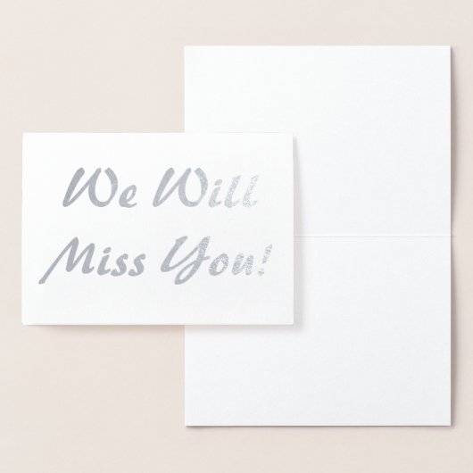 Carte Dorée Nous allons vous manquer ! (Affichage)