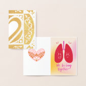 Carte Dorée Nous sommes poumons ensemble (Affichage)