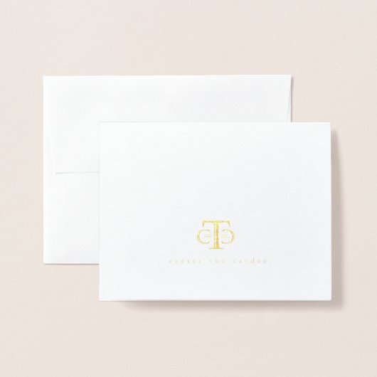 Carte Dorée Nouvel An Confetti (Derrière avec enveloppe)