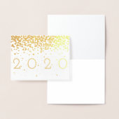 Carte Dorée Nouvel An Confetti (Affichage)
