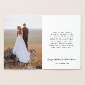 Carte Dorée Nouvel An Holiday Peace Love Joy Kisses Letting (Intérieur)