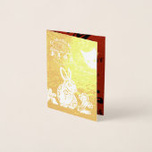 Carte Dorée Nouvel An vietnamien 2023 (Devant)