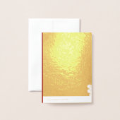 Carte Dorée Nouvel An vietnamien 2023 (Derrière avec enveloppe)