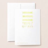 Carte Dorée Obtenez Bien Bientôt Triple Contournement Coeur Ch (Derrière avec enveloppe)