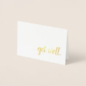 Carte Dorée obtenir de la feuille d'or (Devant)