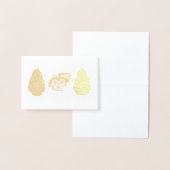 Carte Dorée OEufs de Pâques alignés avec différentes couleurs  (Affichage)