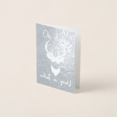 Carte Dorée Oh Mon Dieu, Quel An ! Noël drôle (Devant)