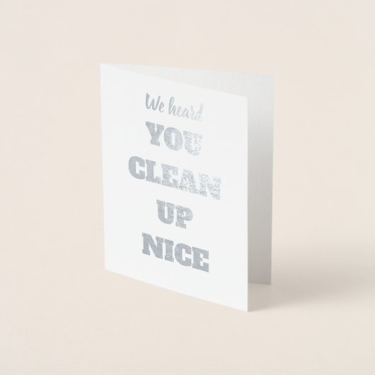 Carte Dorée On Vous A Entendu Nettoyer Nice - Proposition Offi (Devant)