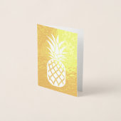 Carte Dorée Or de l'ananas (Devant)
