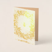 CARTE DORÉE OR HONEY BEE AVEC FLORAL CROWN (Devant)