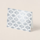 Carte Dorée Or ou argent Abstrait au milieu du siècle moderne (Devant)