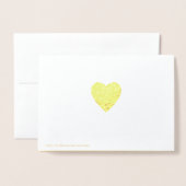 Carte Dorée Or personnalisé 21e anniversaire (Derrière avec enveloppe)