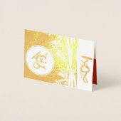 Carte Dorée Original Ox Children peinture 2021 Luxe Foil GC2 (Devant)