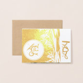 Carte Dorée Original Ox Children peinture 2021 Luxe Foil GC2 (Devant avec enveloppe)