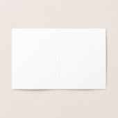 Carte Dorée Ornement flocon de Noël ... feuille d'or (Intérieur)