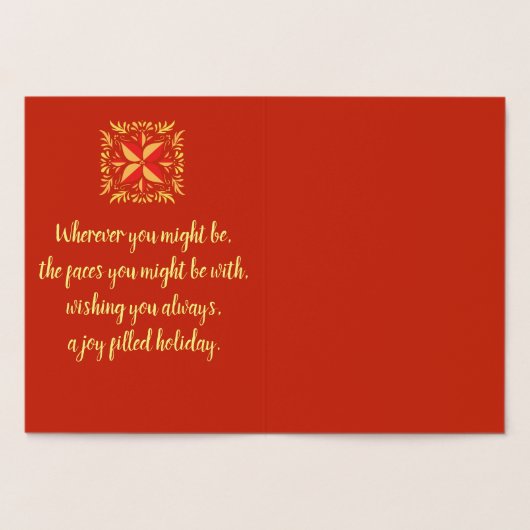 Carte Dorée Ornement taché (Intérieur)