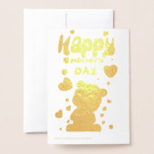 Carte Dorée Osita bebé te desea feliz día de la madre (Derrière avec enveloppe)