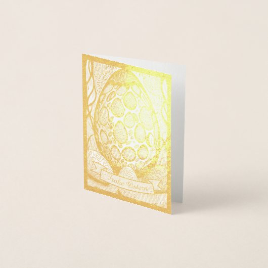 Carte Dorée Ostermonochrome Cartoon mit Ostéréier 25024 (Devant)