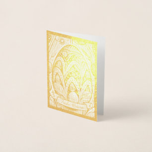 Carte Dorée Ostermonochrome Cartoon mit Ostéréier 52158