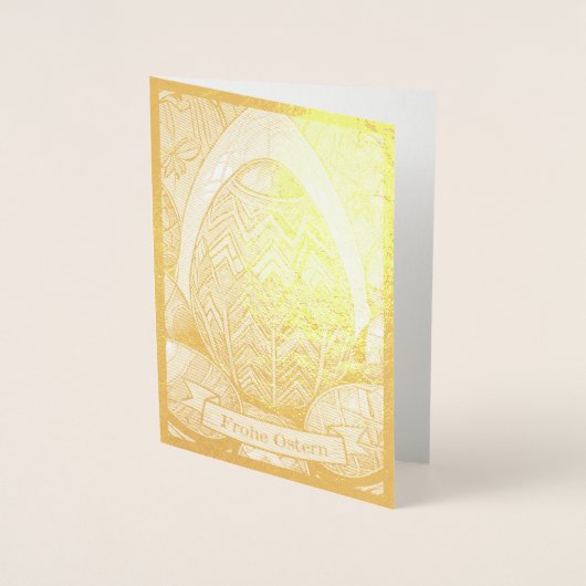 Carte Dorée Ostermotiv farbiger Cartoon mit Ostéréier 50085 (Devant)