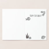 Carte Dorée Ouais Buoy Funny Nautical Pun | Joyeux anniversair (Intérieur)