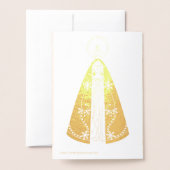 Carte Dorée Our Lady of Aparecida (Derrière avec enveloppe)