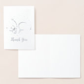 Carte Dorée Ours polaire Baby shower fille rose (Affichage)