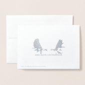 Carte Dorée Ours polaire en bordure de glace - Bonnes Fêtes (Derrière avec enveloppe)