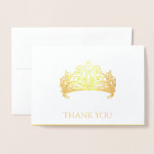 Carte Dorée Pageant Crown Foil Card (Devant avec enveloppe)