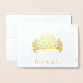 Carte Dorée Pageant Crown Foil Card (Devant avec enveloppe)