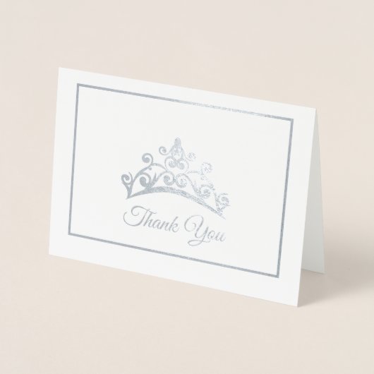 Carte Dorée Pageant style Miss USA Silver Foil Tiara Card (Devant)