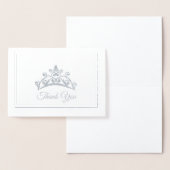 Carte Dorée Pageant style Miss USA Silver Foil Tiara Card (Affichage)