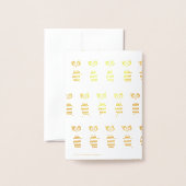 Carte Dorée Panda Kids (Derrière avec enveloppe)