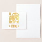Carte Dorée Papa Protecteur Héros (Affichage)