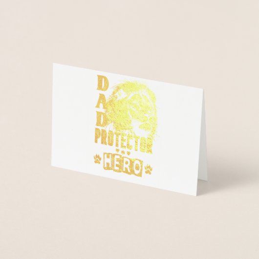 Carte Dorée Papa Protecteur Héros (Devant)