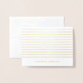 Carte Dorée Papier à lettres Motif moderne (Devant avec enveloppe)
