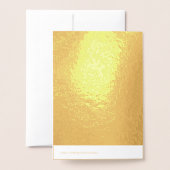 Carte Dorée Papier d'or de base "Joyeux 38e ANNIVERSAIRE" ; No (Derrière avec enveloppe)