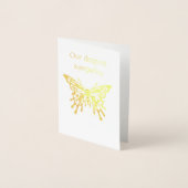 Carte Dorée Papillon (Devant)