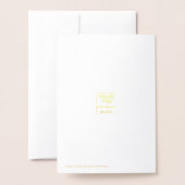 Carte Dorée Papillon de base (Derrière avec enveloppe)