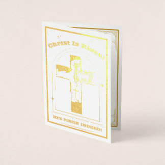 Carte Dorée Pâques, Résurrection Du Christ, Christ ressuscité