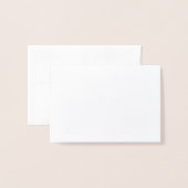 Carte Dorée partout dans le monde feuille d'argent (Derrière avec enveloppe)