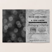 Carte Dorée Passeport Argenté pour Soirée d'Anniversaire (Intérieur)