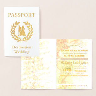 Carte Dorée passeport de mariage de destination