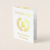 Carte Dorée passeport de mariage de destination (Devant)