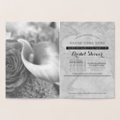 Carte Dorée Passeport Fête des mariées feuille argent (Intérieur)