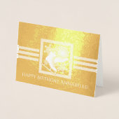 Carte Dorée Patinage moderne sur glace Anniversaire Or (Devant)